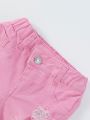 Baby Girls' Retro Stylish Design Low-Waisted Super Stretch Denim Flared Pants