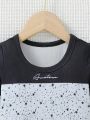Baby Boys' Color Block Letter Printed Top