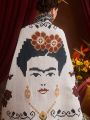Frida Kahlo X SHEIN Figure Graphic Throw