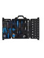CARTMAN 122 Piece Auto Tool Accessory Set Tool Kit Set Electric Tool Set Drive Socket and Socket Wrench Sets Blue