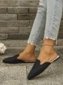 Women's Fashionable Classic Half Slippers Female Outdoor Stylish Comfortable Flat Sandals For Spring/summer