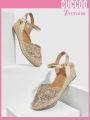 Cuccoo Destination Collection Women'S Fashionable Espadrilles Platform Wedge Heel Sandals