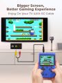 Teckwe Retro Handheld Game Console With 400 Classic Nostalgic Games,Mini Gaming Device Support Tv,1020mah Rechargeable And Portable,High Definition Lcd Screen