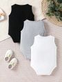 Infant Letter And Ribbed Patch Bodysuit