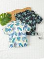 Baby Boy'S Beach Resort Style Short Sleeve Shirt