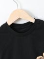 Boys' 3d Bear Printed Short Sleeve T-Shirt (Toddler/Little Kid/Big Kid), Summer