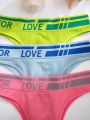 5pack Letter Graphic Panty Set
