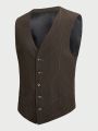 Manfinity Homme Men's Striped Printed Suit Vest
