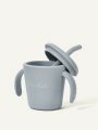 Cozy Cub 1pc Baby Drinking Cup With Straw, Silicone Training Cup
