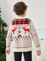 SHEIN Boys 1pc Christmas Pattern Sweater