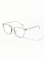 1pc Men's Classic & Simple Style Anti-blue Light Glasses, Suitable For Reading, Using Mobile Phones And Computers