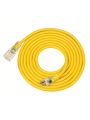 DEWENWILS 12/3 Gauge Indoor/Outdoor Extension Cord with LED Lighted End, SJTW 15 Amp/125V/1875W Yellow Outer Jacket Contractor Grade Heavy Duty Power Cable with Grounded Plug, ETL Listed