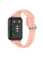 1pc 20mm Unisex Solid Color Silicone Sports Watch Band, Compatible With Huawei Watch Fit2, Replacement Wrist Strap