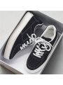 Black New Style Autumn & Winter Hong Kong Style Student Sneakers Trendy Men's Shoes