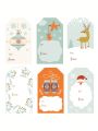 250pcs/roll Christmas Holiday Decoration Gift Series Sticker Label