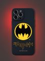 Batman X ROMWE Letter Graphic Black Phone Case