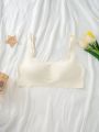 Seamless Wireless Bra Without Underwire, Apricot Color