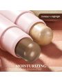 LUXAZA 2PCS Cream Contour Highlighter Stick Face Make up Kit, Creme Bronzer Foundation Shaping Trimming Stick Wand for Girls and Women, Brightens & Shades, Highlight ( Pearl ) #02H + Contour ( Matte ) #02C Medium-Brown/Sunkissed-Bronze