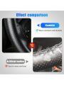 Car Steering Wheel Cover Anti-slip Hand Sewing DIY Leather Protective Cover with Needle Thread Accessories Universal 15 inch Wheel Cover for Car Truck Accessories