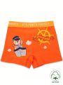 Young Boys' 3d Supportive Seamless Boxer Briefs, 4pcs/Pack