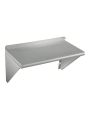 Stainless Steel Wall Shelf, 110 Lbs Load Wall Mount Shelving, for Kitchen Restaurant Laundry Room Bar, 23.6” × 17.7”