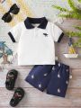 Baby Boy Summer Short Sleeve Thin Polo Shirt Set