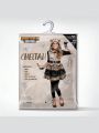 Spooktacular Creations Cheetah Costume for Girls, Plush Leopard Costume for Halloween Dress Up and Role-Playing