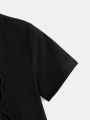 Young Boys' Tiger Head Print Short Sleeve T-Shirt