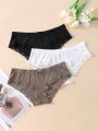 Women'S Splicing Lace Triangle Panties (Pack Of 3)