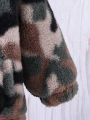 SHEIN Toddler Boys' Camouflage Zip-up Jacket