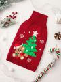 PETSIN Christmas Style Pet Sweater With Christmas Tree And Teddy Bear Patterns