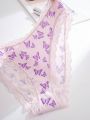 Women'S Lace & Polka Dot & Butterfly & Printed Triangle Panties (5pcs/Pack)