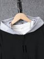Tween Boys' Color Block Hooded Zip-Up Sweatshirt