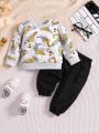 Baby Boys' Casual Excavator Patterned Outfit Set