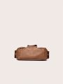 Fashionable Simple & Elegant Vintage Style Shoulder & Crossbody Bag For Shopping & Travel