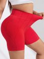 Yoga Basic Plus Size Women's Yoga Butt-lifting Sports Shorts