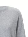 Women'S Round Neck Drop Shoulder Long Sleeve Sweatshirt