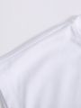 Manfinity Men'S Wide-Shouldered Vest Top With Letter Print