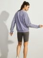 GLOWMODE Washed French Terry Retro Pullover With Thumb hole
