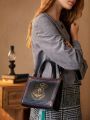 HARRY POTTER X SHEIN geometric pattern fashion top-handled bag