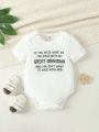 Infant Boys' Cute And Fun Slogan Printed For Spring And Summer