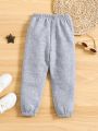 Young Boy Letter Graphic Sweatpants