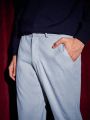MOCODE Men's Solid Color Suit Trousers