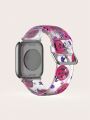 Fashionable Pink Pumpkin Shaped Silicone Strap Compatible With 38mm 40mm 41mm 42mm 44mm 45mm 49mm, Compatible With Apple Watch Series Ultra/se/8/7/6/5/4/3/2/1