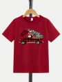 Tween Boy Car & Letter Graphic Tee for Christmas