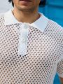 Men'S Knitted Short Sleeve Polo Shirt