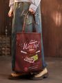 Willy Wonka and the Chocolate Factory X ROMWE Letter Graphic Shopper Bag
