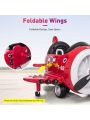 12-Volt Kids Electric Ride on Car Toy Airplane with Remote Control & USB