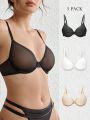 SHEIN Leisure Women's Perspective Bra Without Replaceable Chest Pads