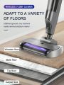 1pc Smart Floor Cleaning Machine, Three-in-one Electric Mop, Vacuum And Dust Cleaner, Wireless Self-cleaning Mop For Home